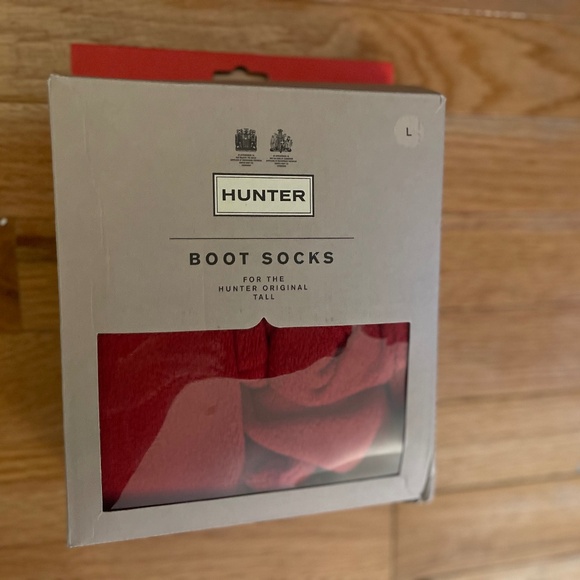 ❤️ NWT Hunter Boot Socks – Cozy Military Red 🧦 Original Tall - Picture 3 of 7